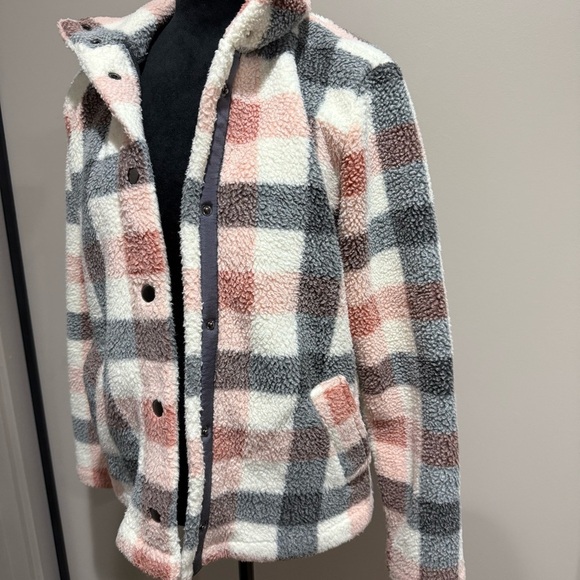 Maurices Plaid Sherpa Button Up Jacket - Picture 6 of 12